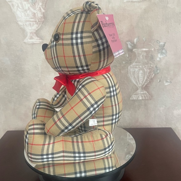 BURBERRY MINT CONDITION VINTAGE TEDDY BEAR - Picture 3 of 4